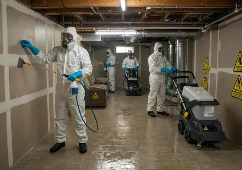 Basement Moisture Removal and Structural Drying process in Clayton County, IA